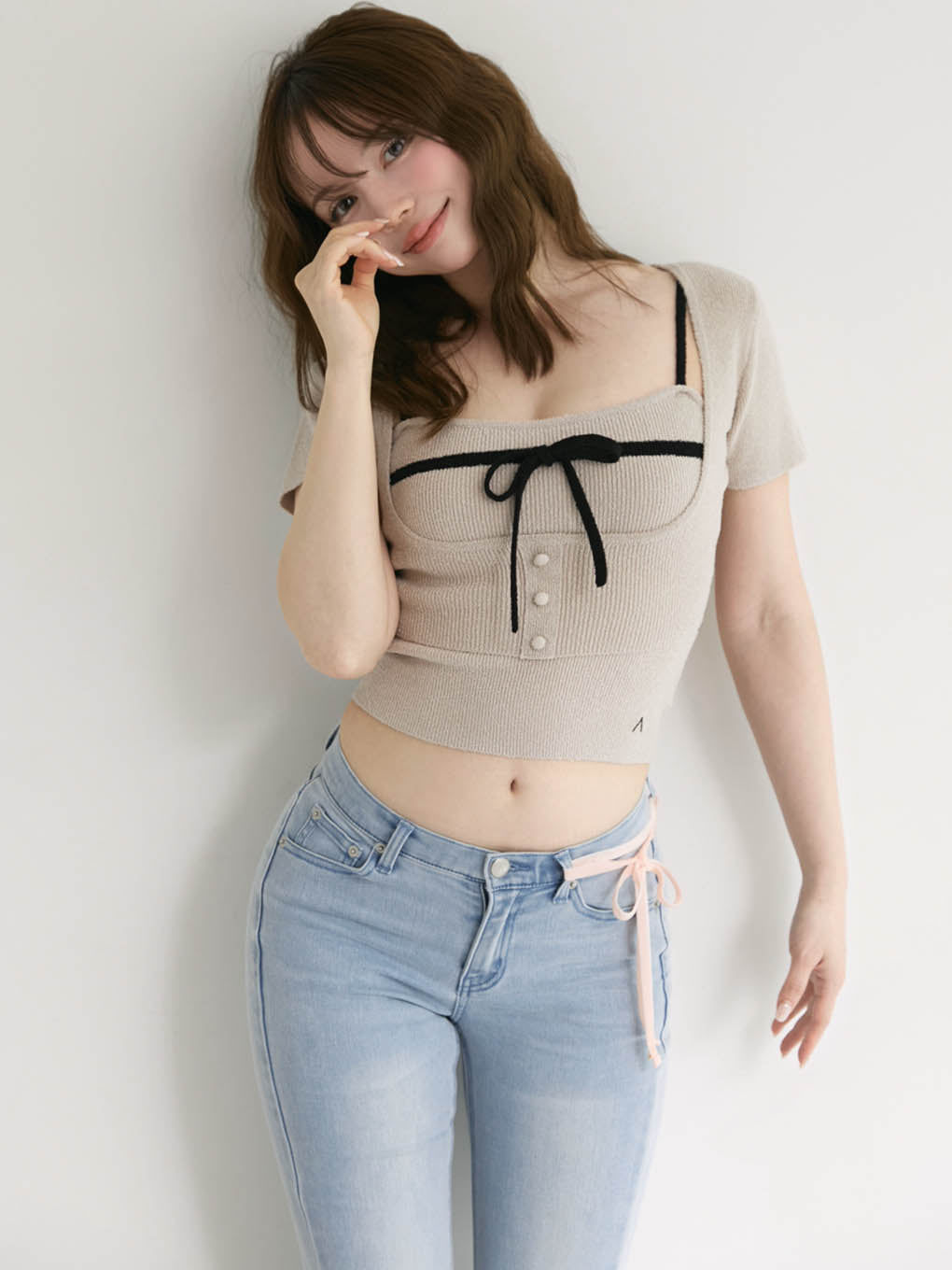 Baby ribbon denim