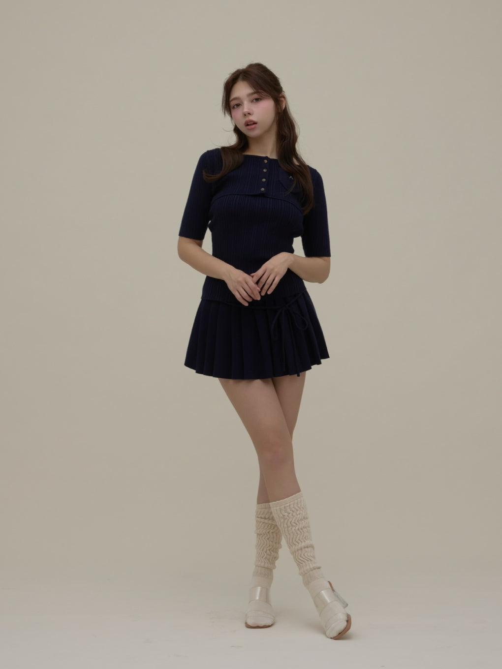 ANDMARY】Robin pleats set up ANDMARY】Robin pleats set up