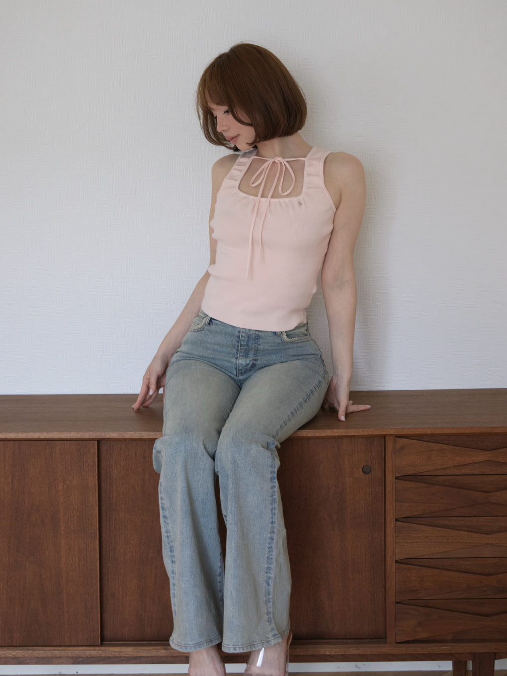 ANDMARY】Lil heart charm tops
