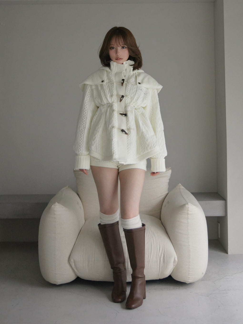 Mary quilting knit jacket