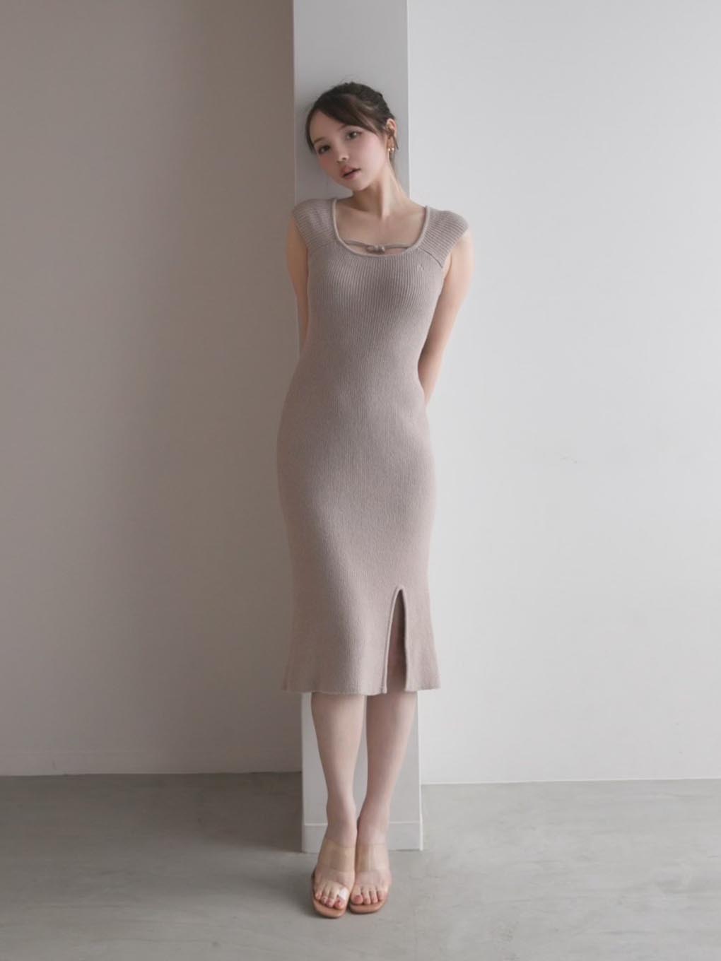 andmary エルリボンドレス elle ribbon dress