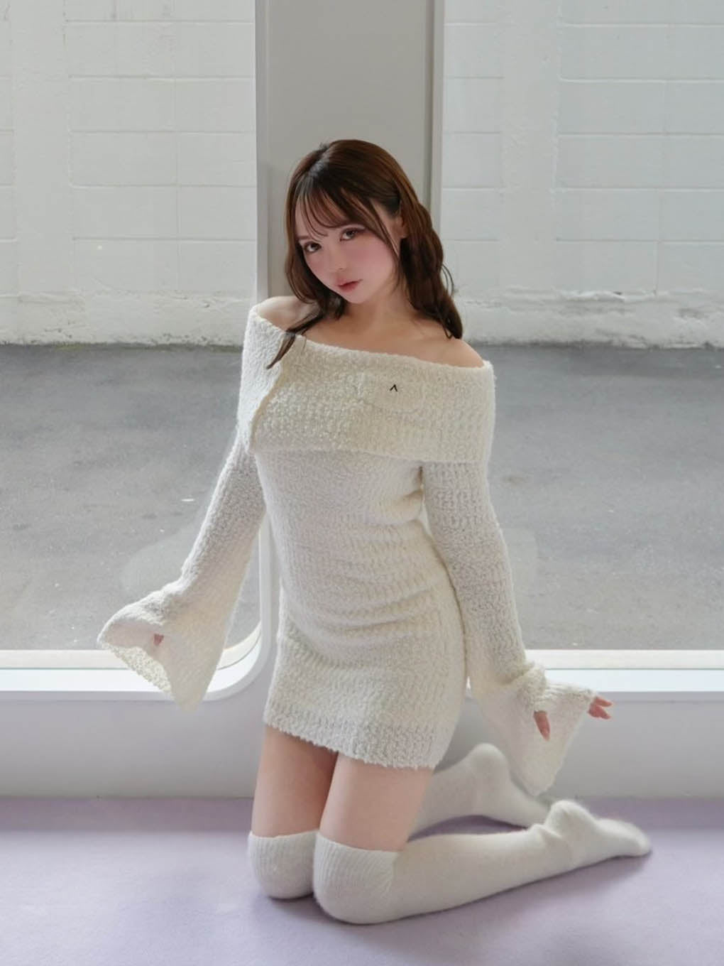 オンラインにて購入致しましたANDMARY Aurora knit mini dress