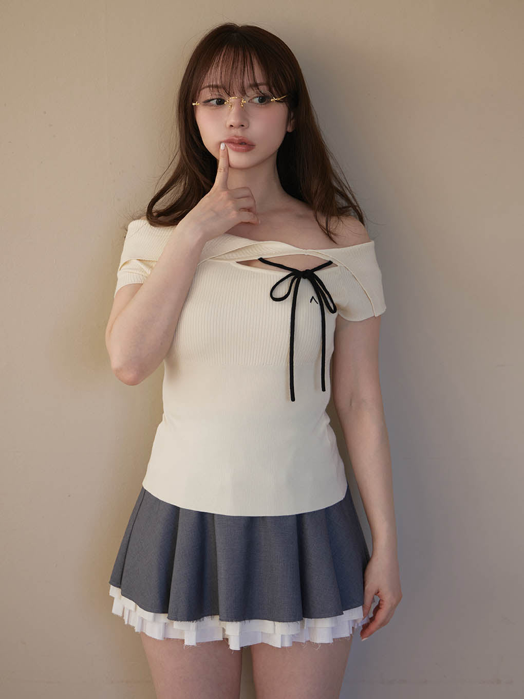 Amari ribbon tops