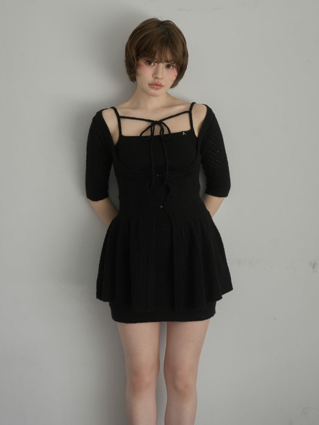 ANDMARY】Liz crochet cardigan set up
