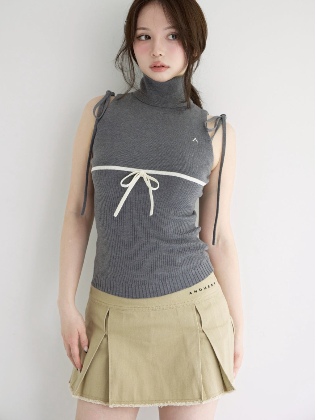 andmary Adele ribbon tank Black 黒 andmary Adele ribbon tank BLACK - メルカリ