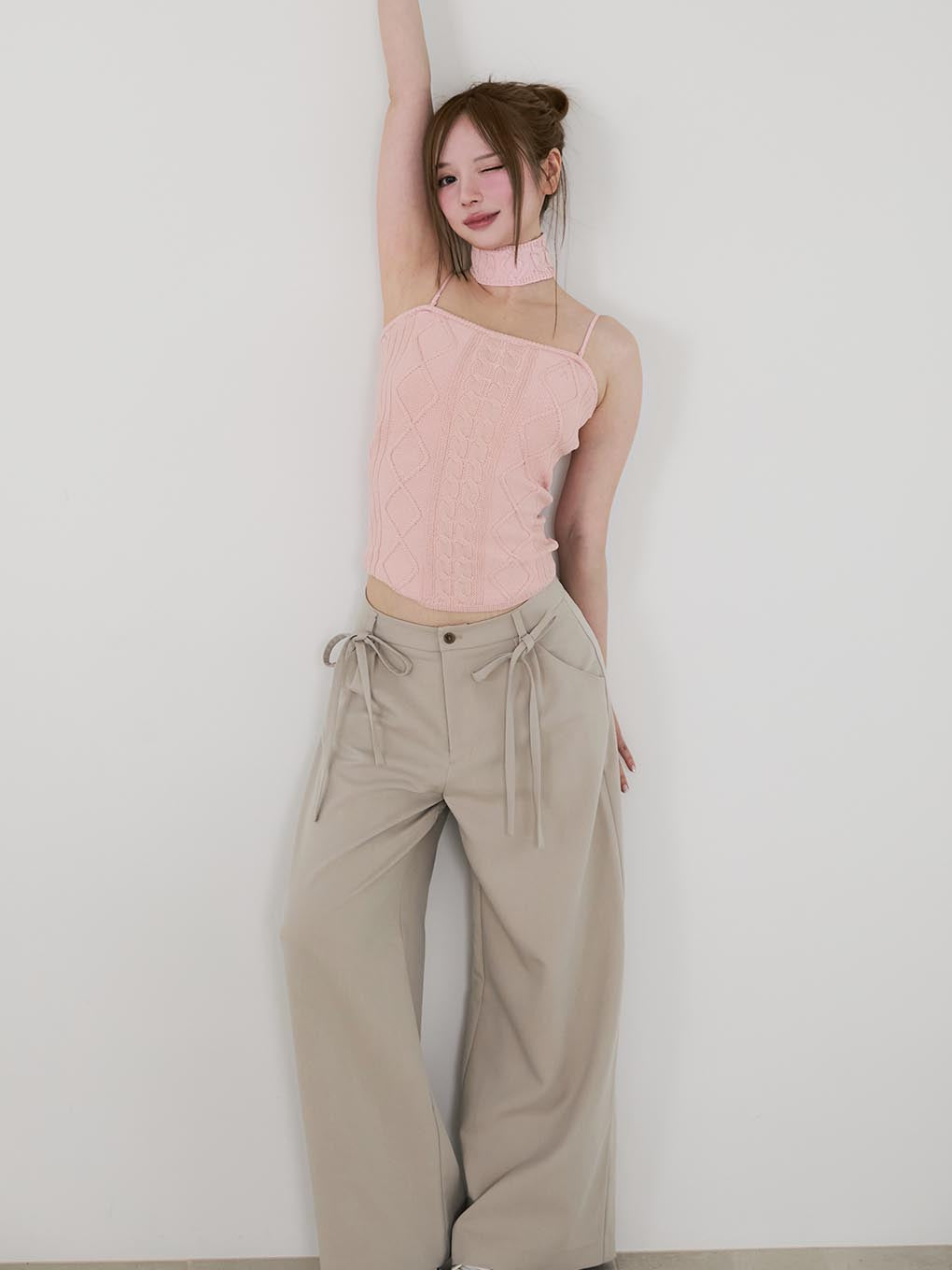Loose ribbon slacks