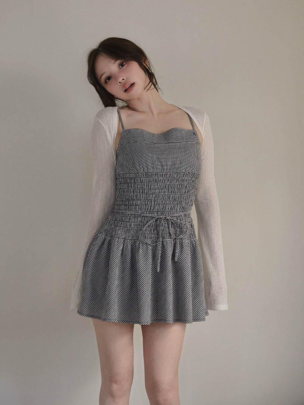 ANDMARY】Betty shirring mini dress