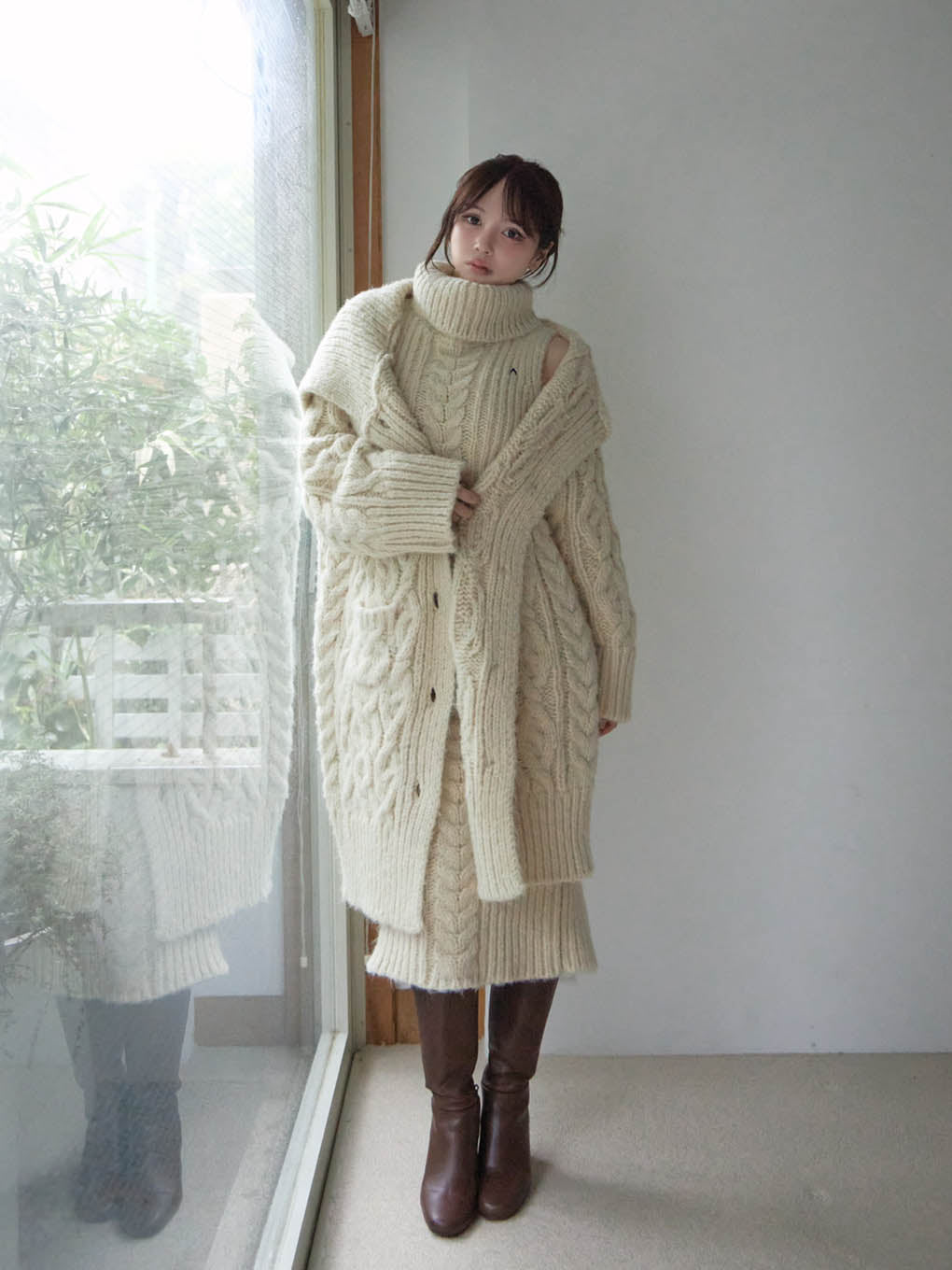 Jose knit cardigan set dress
