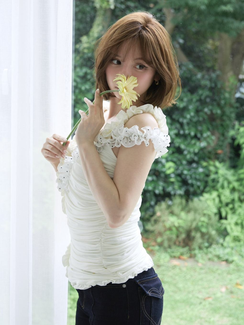 Cherie ruffle tops