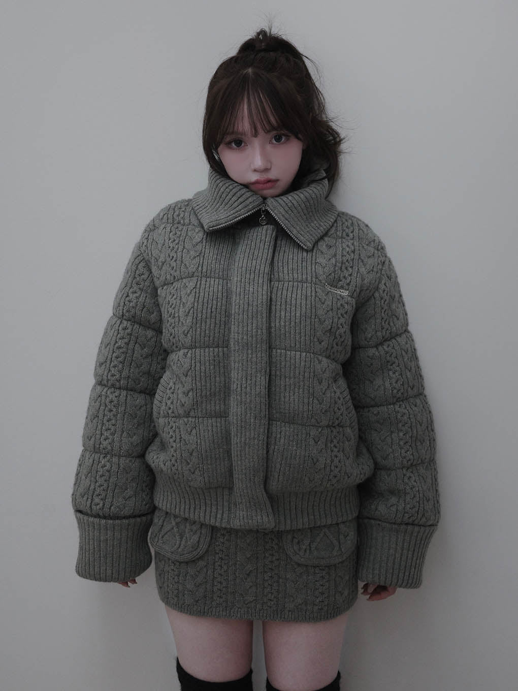 Mary quilting knit jacket