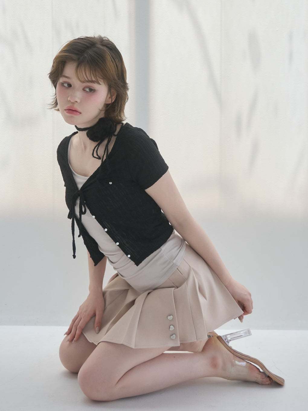 Fleur choker layered tops
