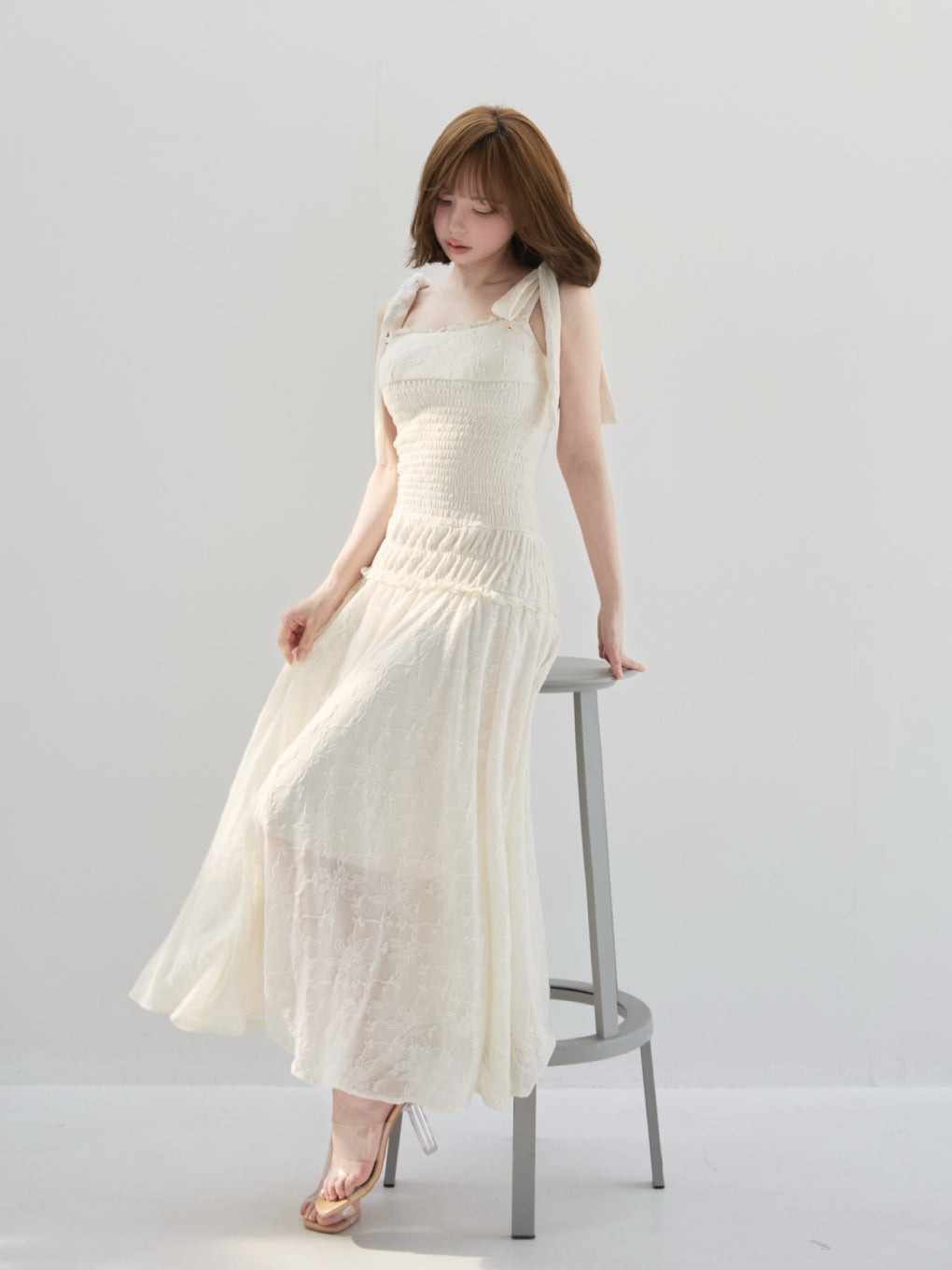 Ameria lace long dress