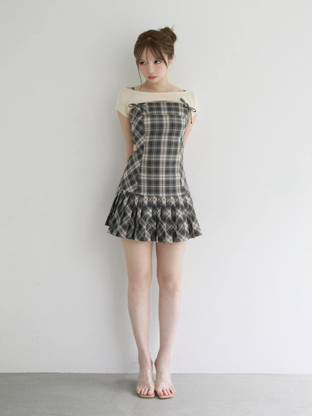 ANDMARY】Karen check mini dress