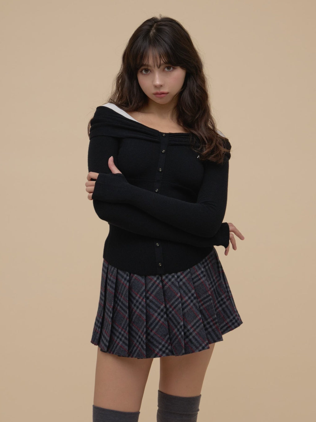 ANDMARY】Shannon tulle knit tops