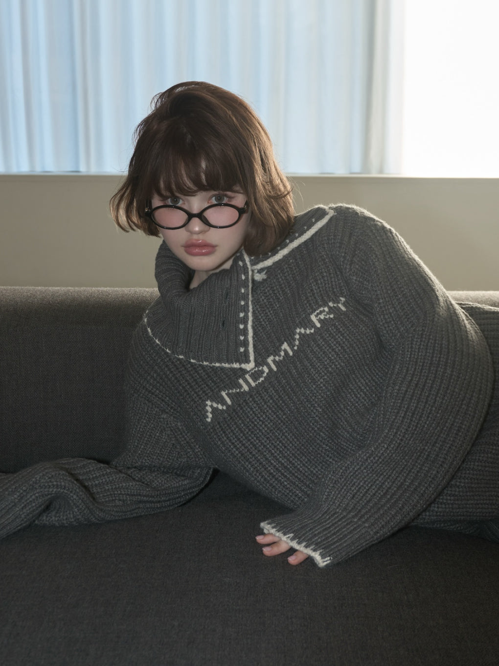 ANDMARY】Mary logo loose set up