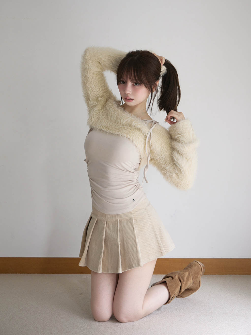 Aniya fluffy knit set