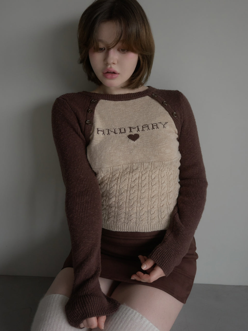 Dot logo raglan tops