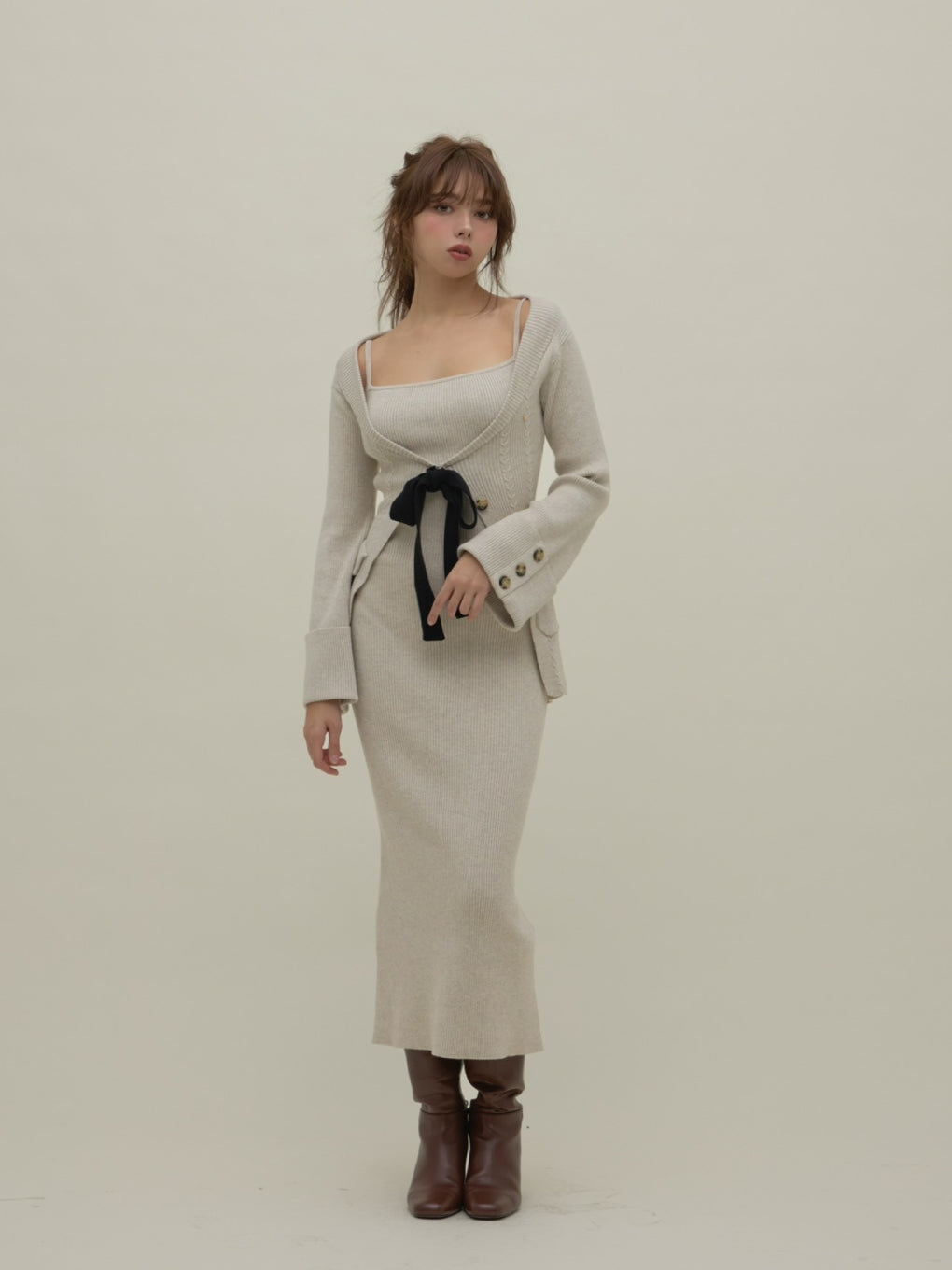 ANDMARY】Rola ribbon set dress