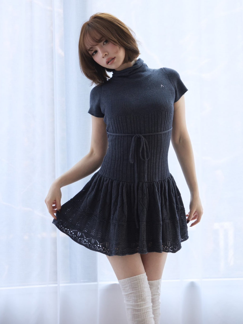 ANDMARY】Aletta frill mini dress
