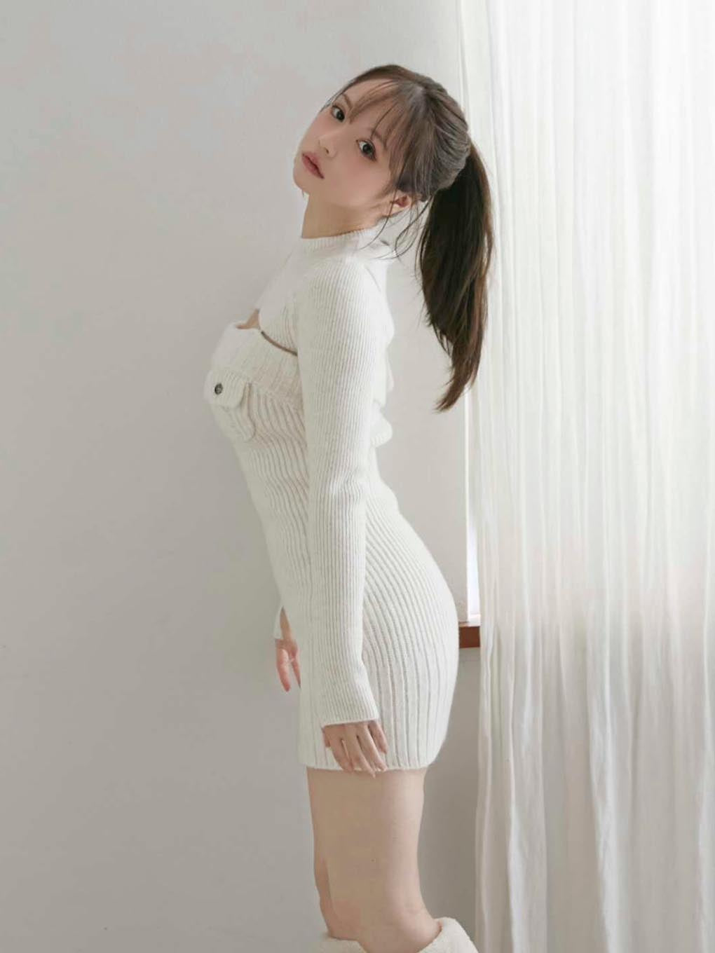 Hug knit set dress