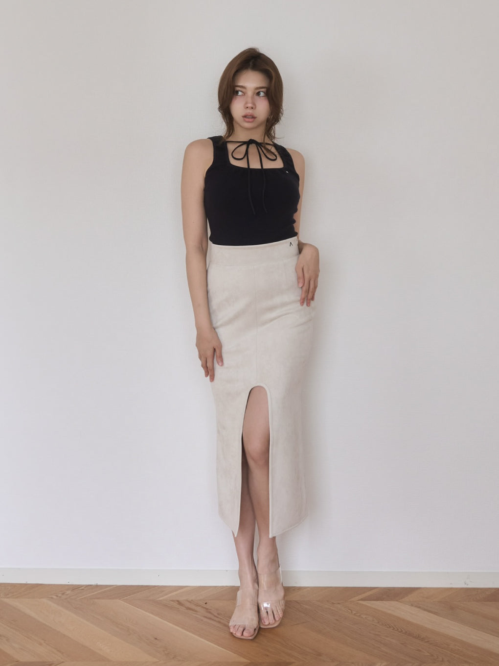Quinn slit skirt
