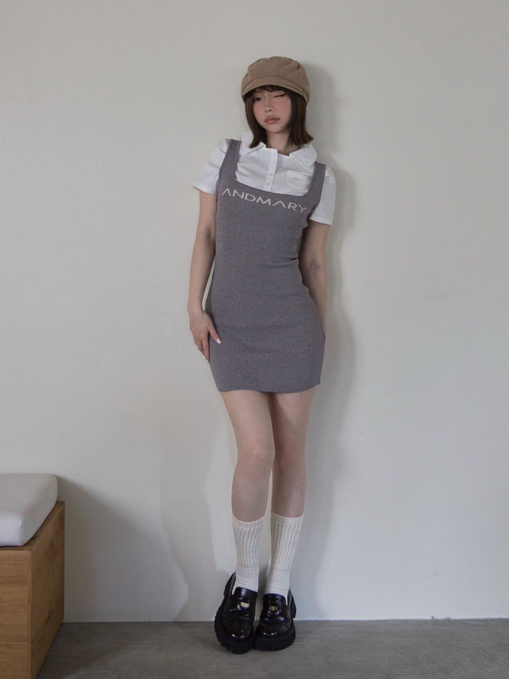 Mew shirts set mini dress