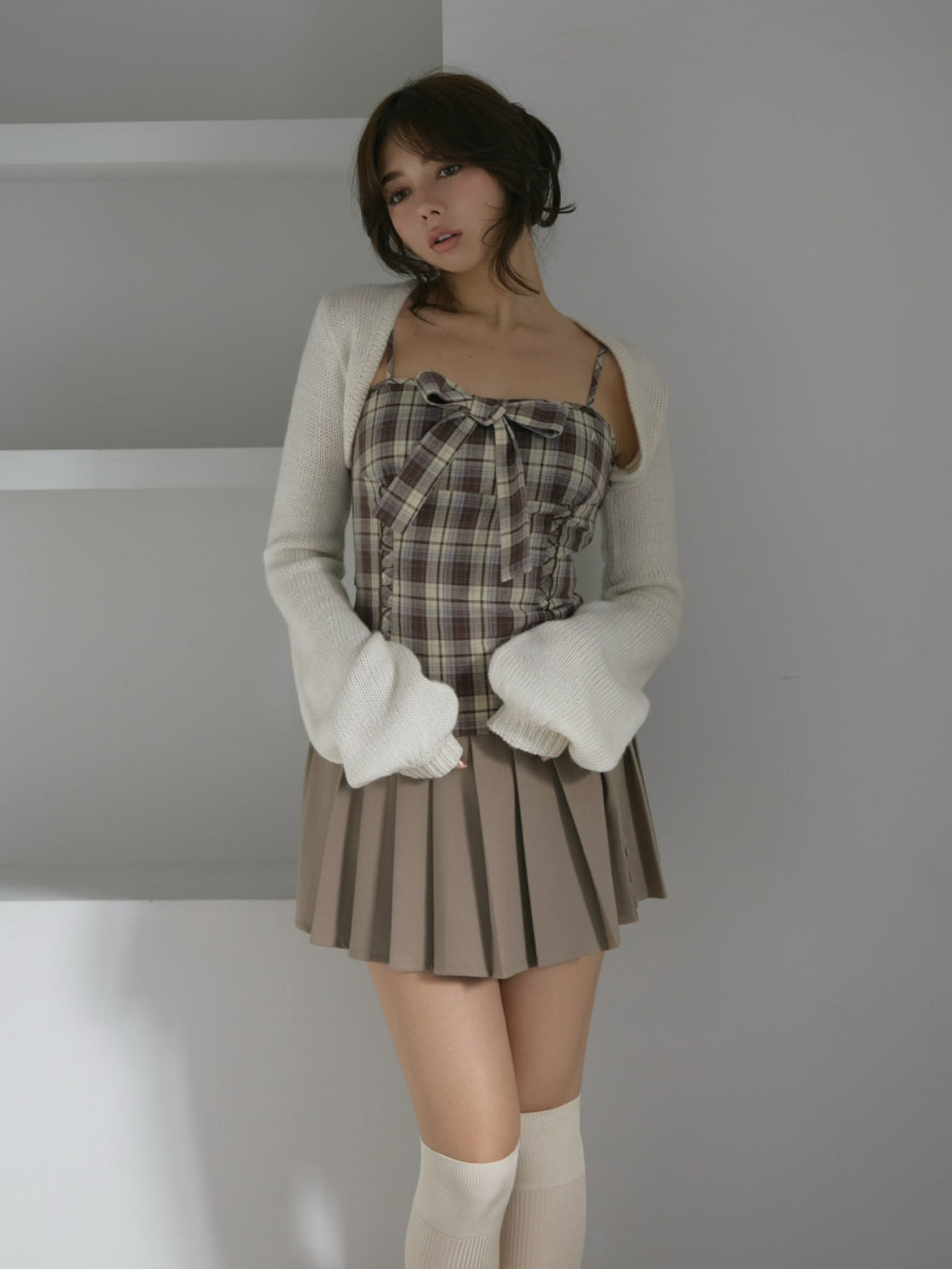 ANDMARY】Tyla ribbon set tops