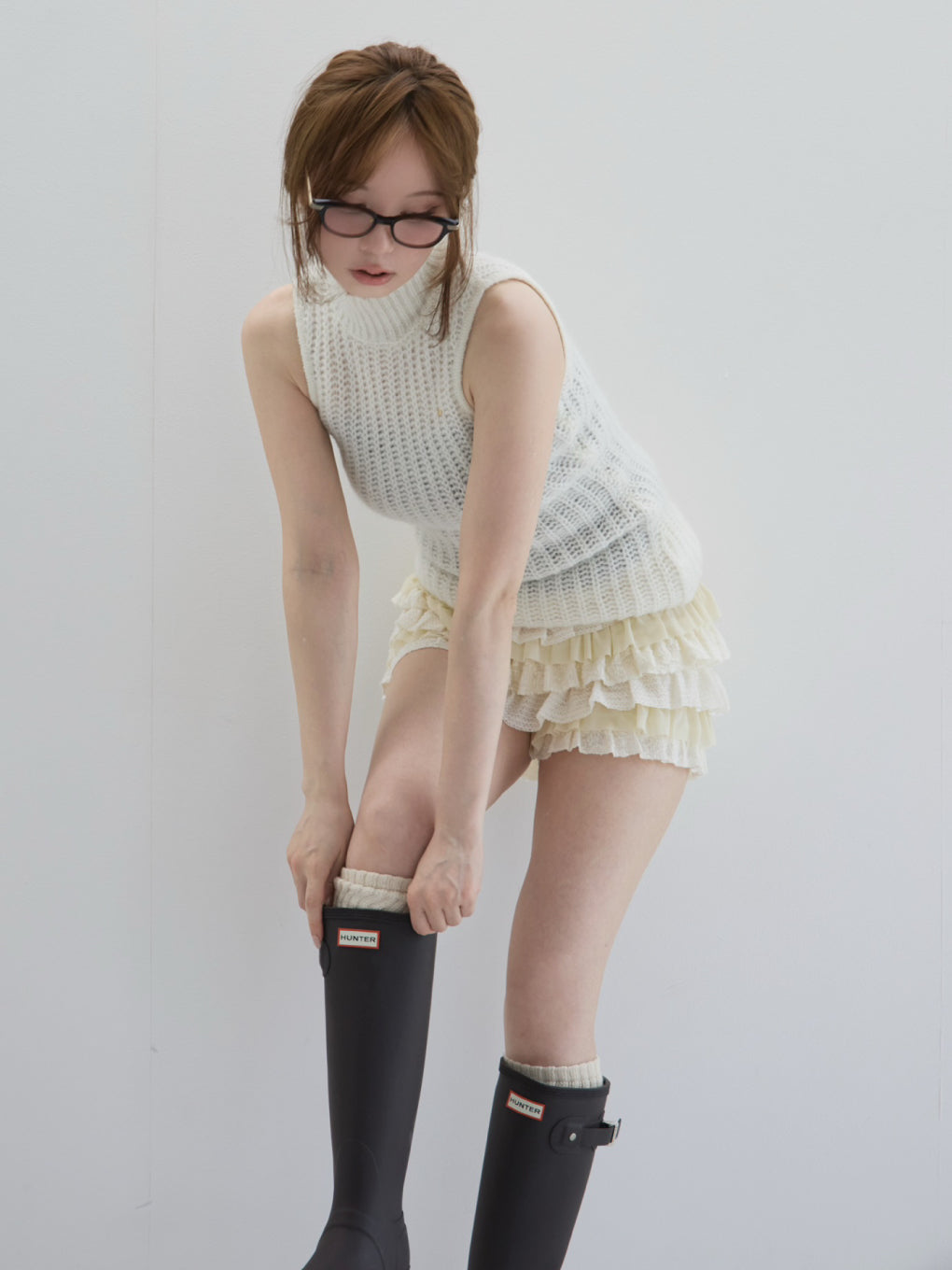 andmary Meg fluffy tops ホワイト アンドマリー ANDMARY】Meg fluffy tops