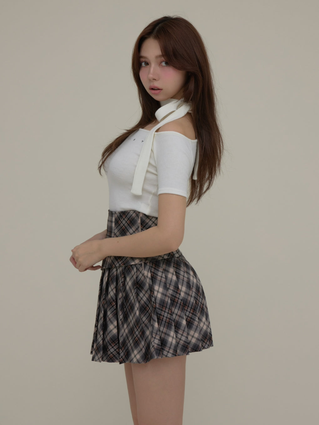 ANDMARY】Jade highwaist mini skirt ANDMARY】Jade highwaist mini skirt