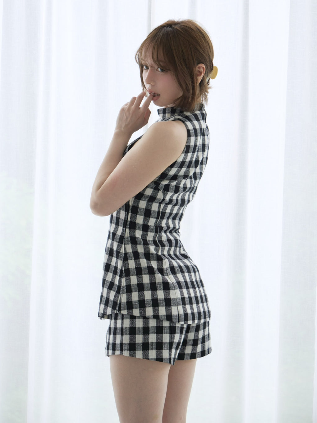 Abbie gingham check set up