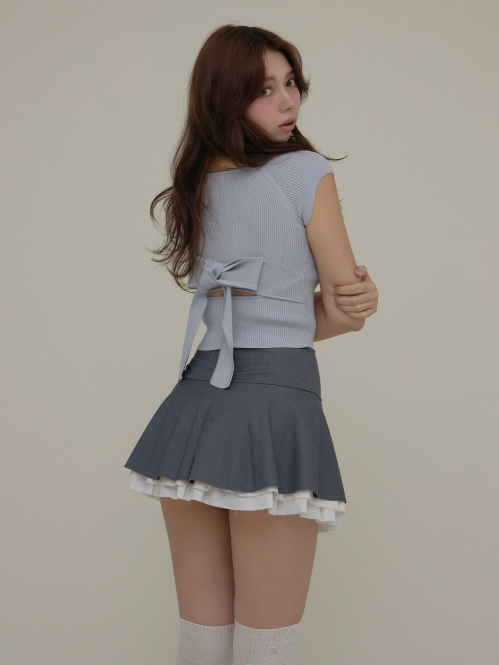 ANDMARY】Chuchu flare mini skirt