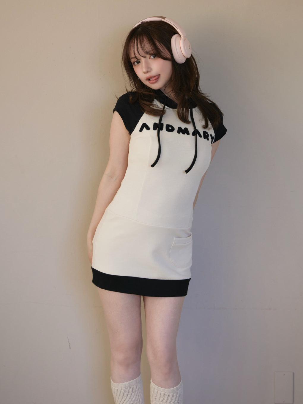 ANDMARY】Mary logo mini dress ANDMARY】Mary logo mini dress