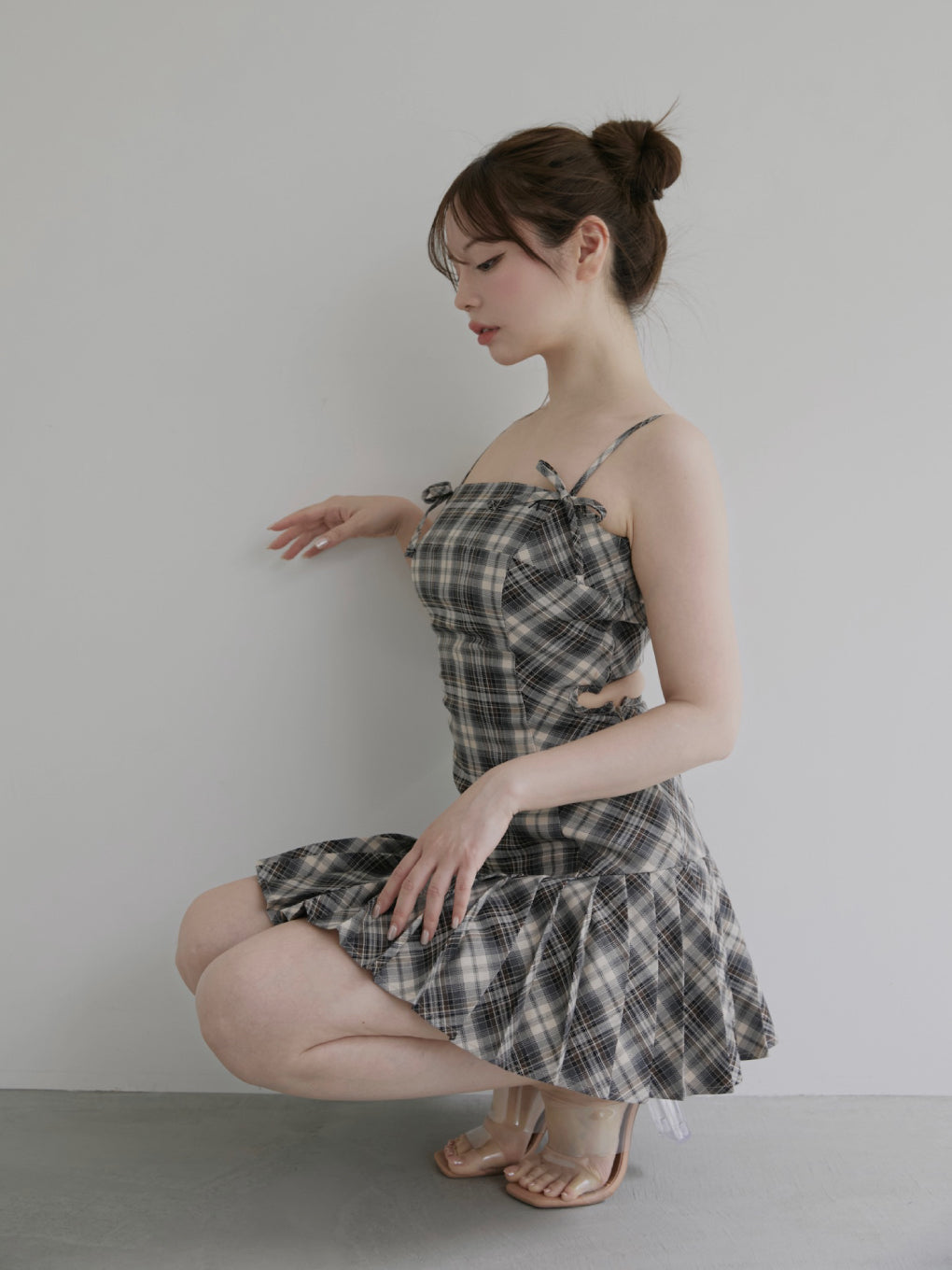 ANDMARY】Karen check mini dress
