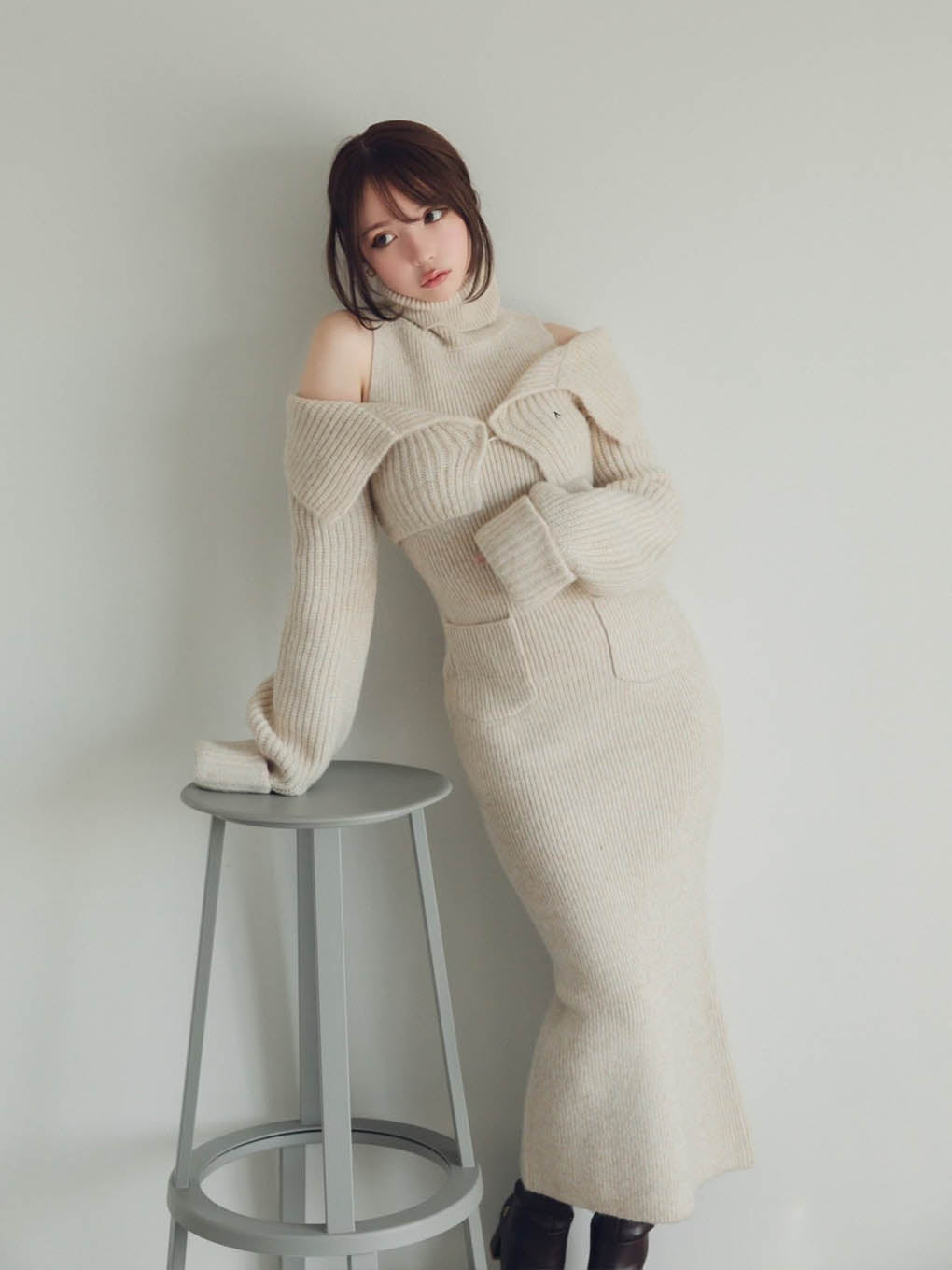andmary luz knit set dress黒瀧まりあ