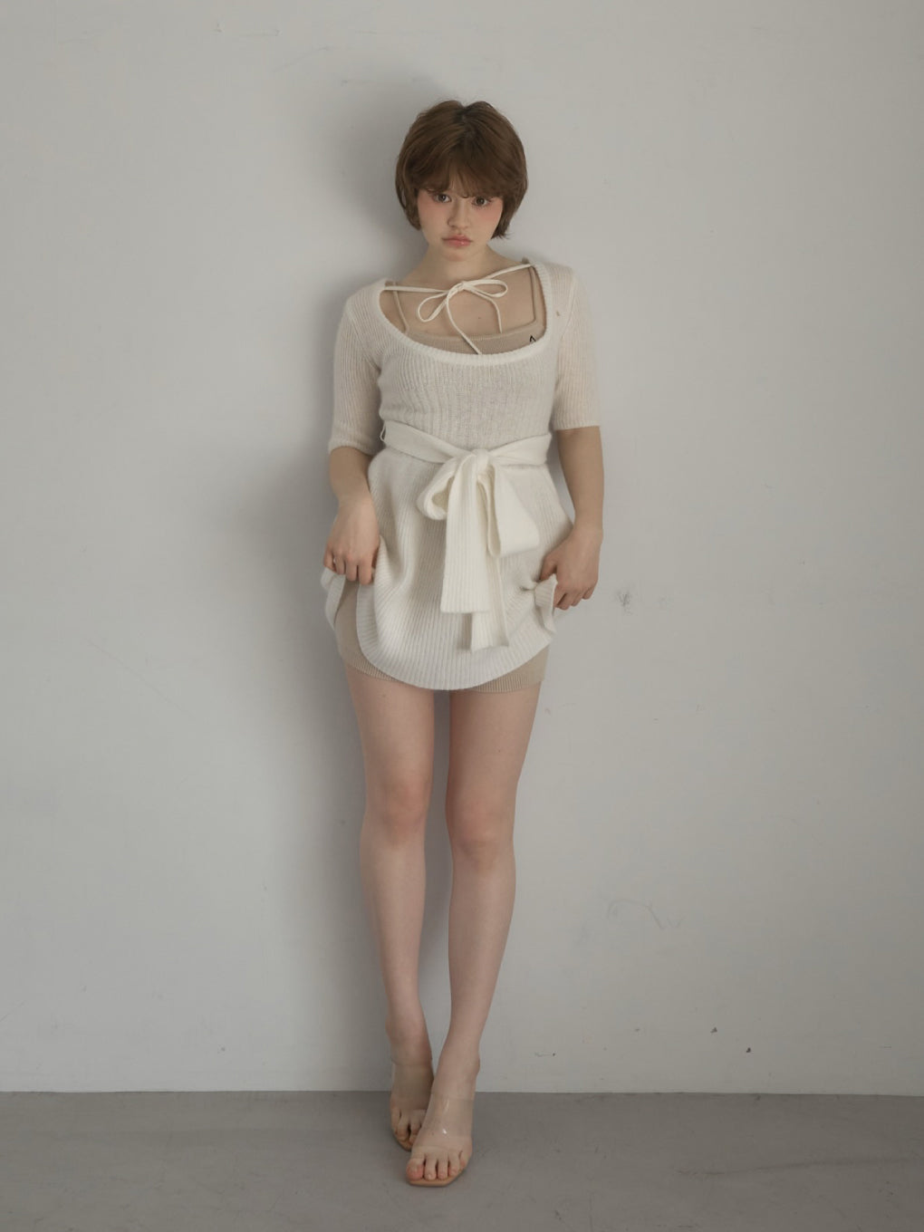 ANDMARY】Amber pants knit set up