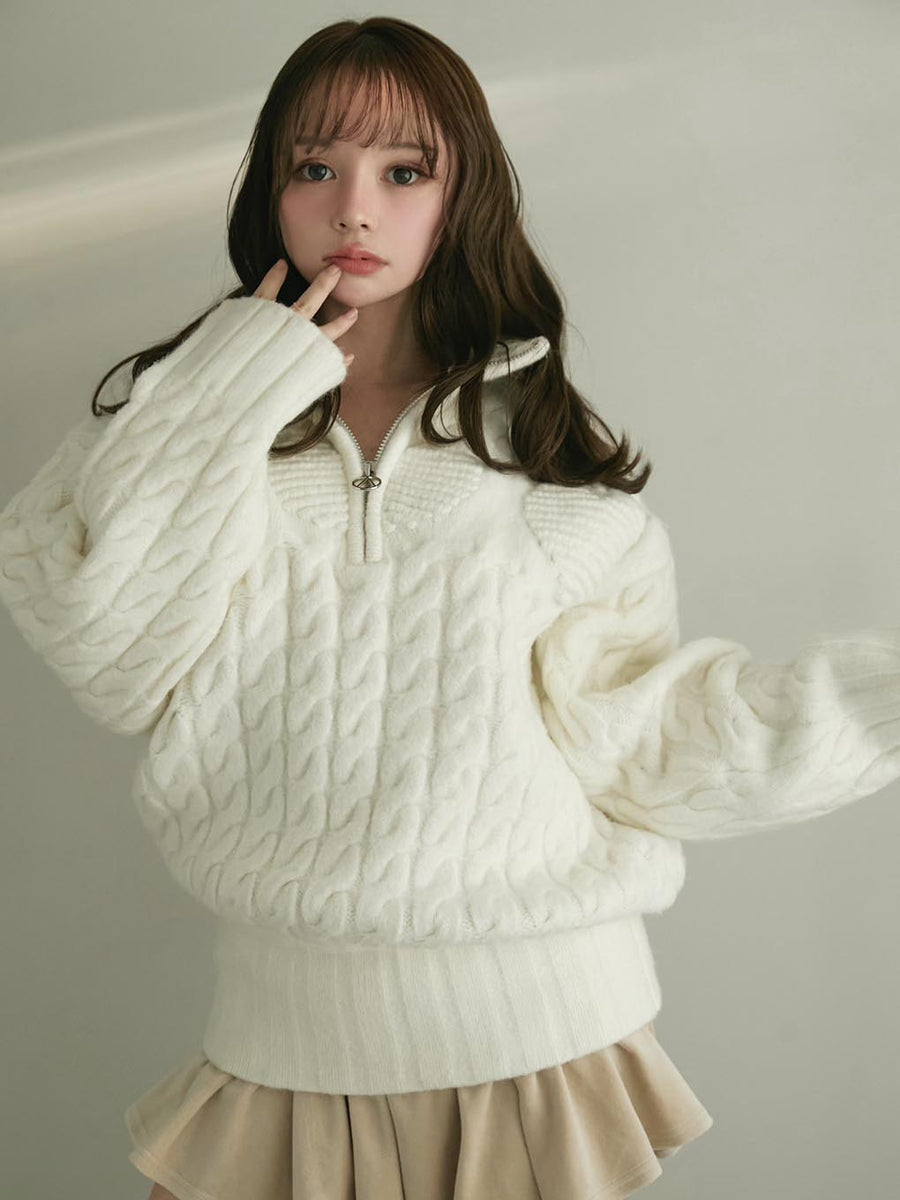 ANDMARY】Heart loose knit 