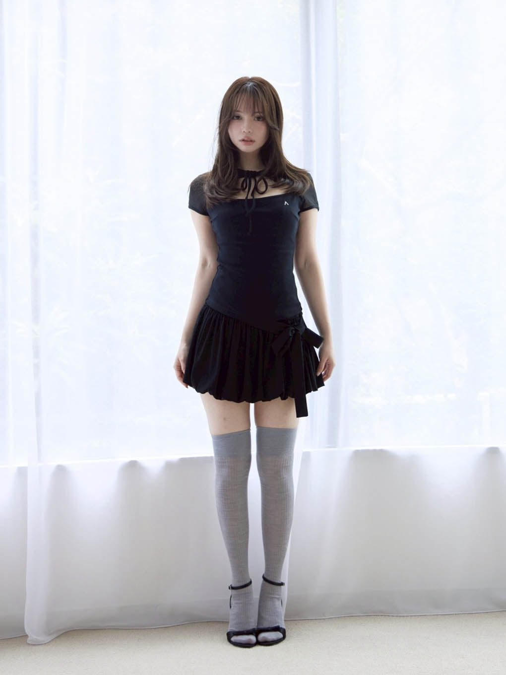 トップス Roy ribbon tops Black andmary Roy ribbon tops