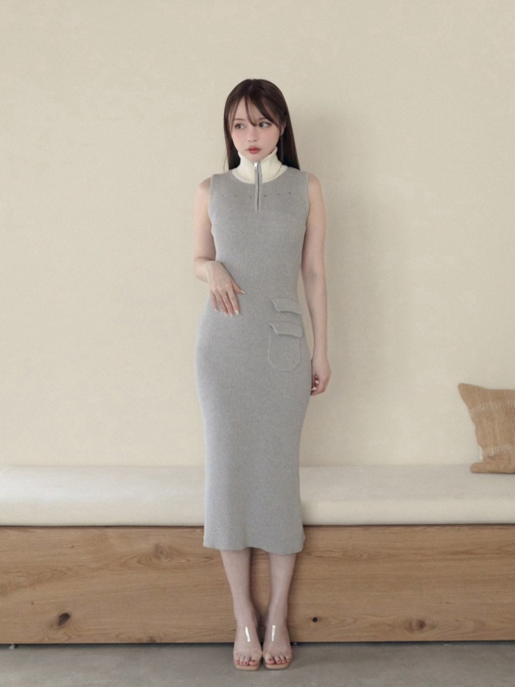 ANDMARY】Leila knit long dress