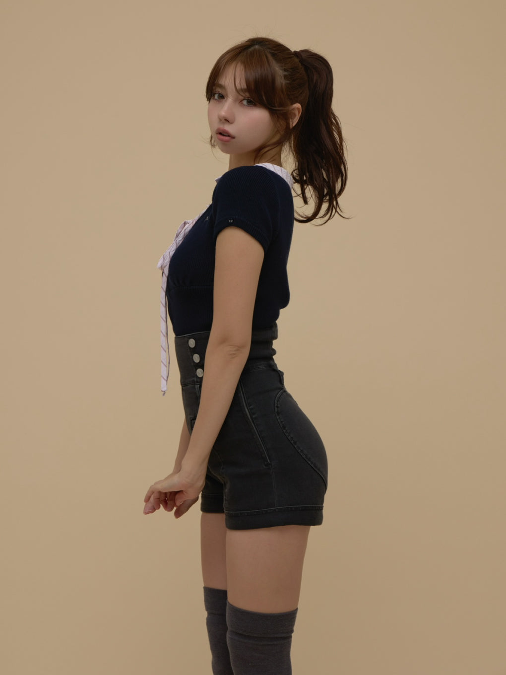 Doll heart hip pants