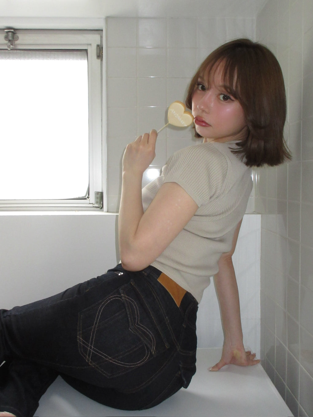Body shape highwaist denim