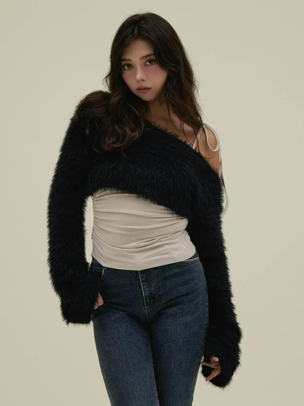 Aniya fluffy knit set