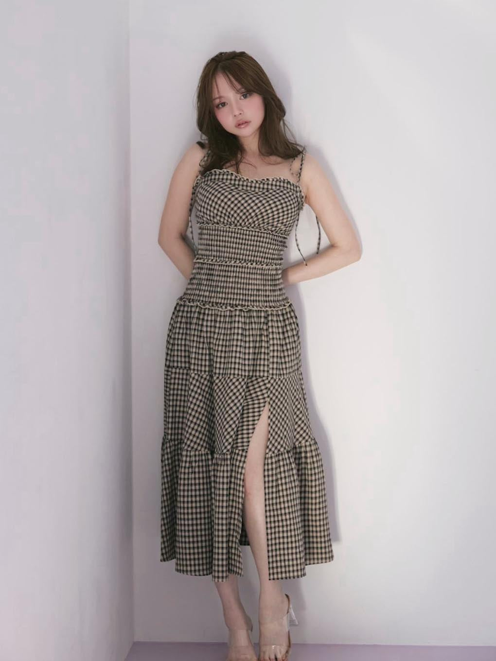 Audrey check dress