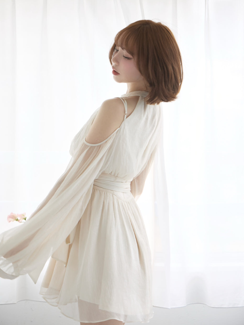ANDMARY】Fairy chiffon mini dress