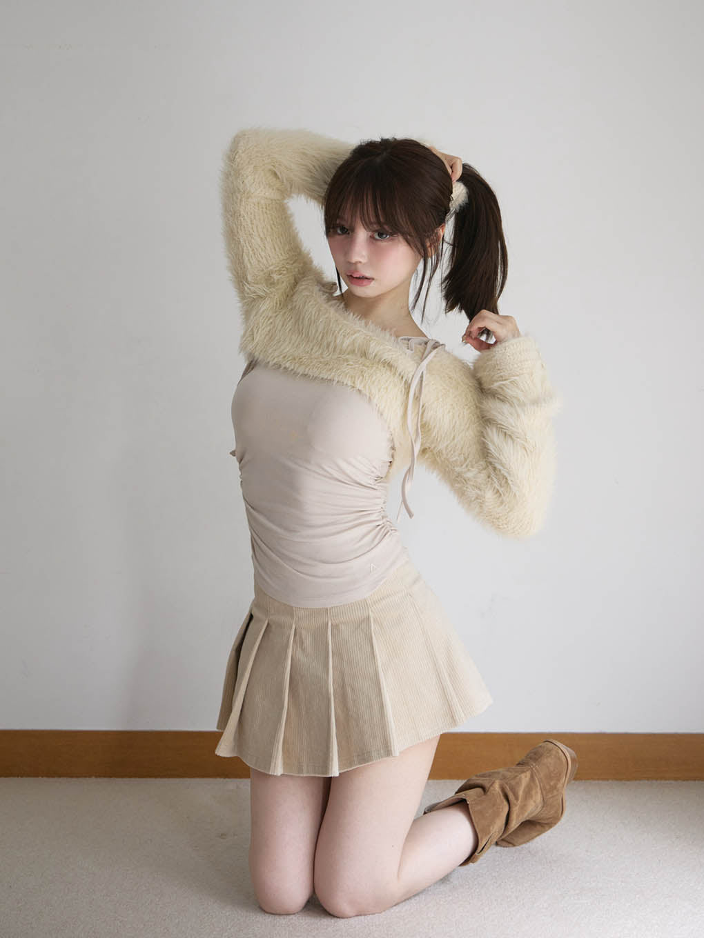 ANDMARY】Amanda pleats skirt