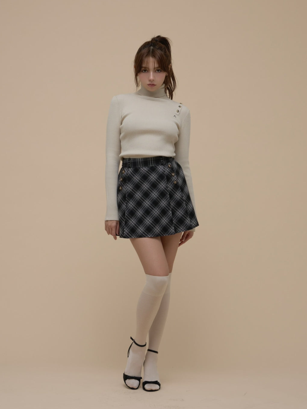 andmary Judy pleats set up ブラック　アンドマリー ANDMARY】Judy pleats set up