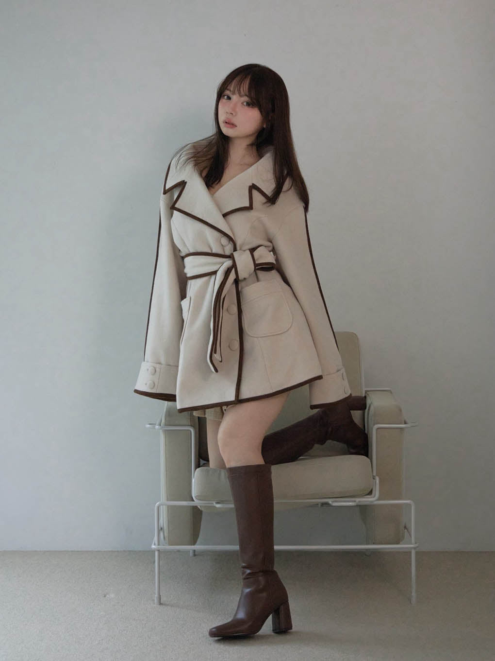 Ange wool short coat