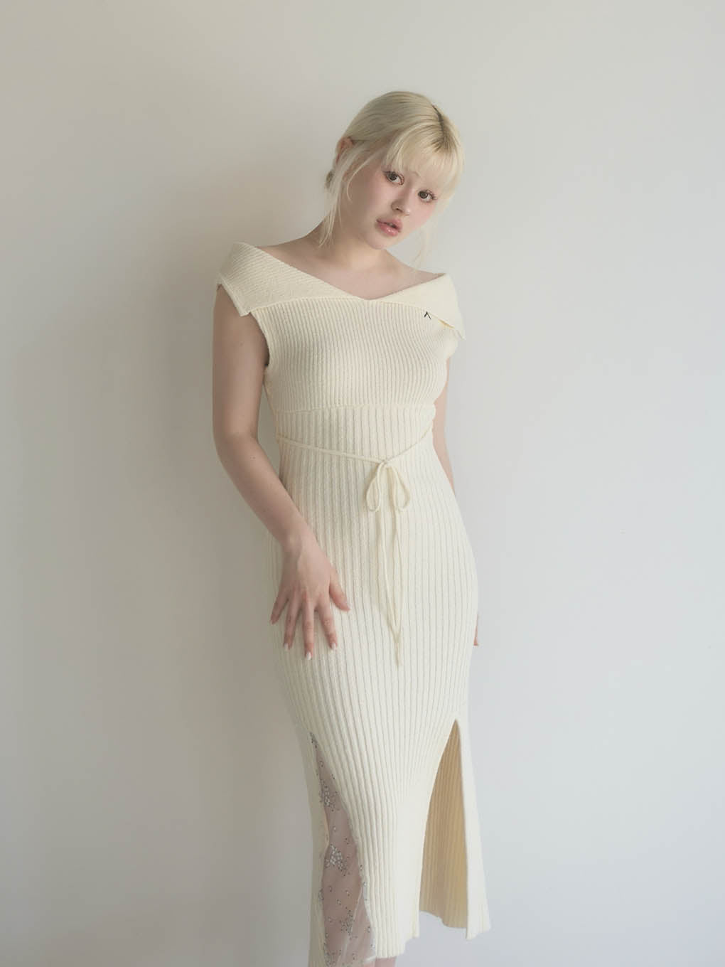 【新品未使用】andmary Natalie long dress ivory ANDMARY】Natalie long dress