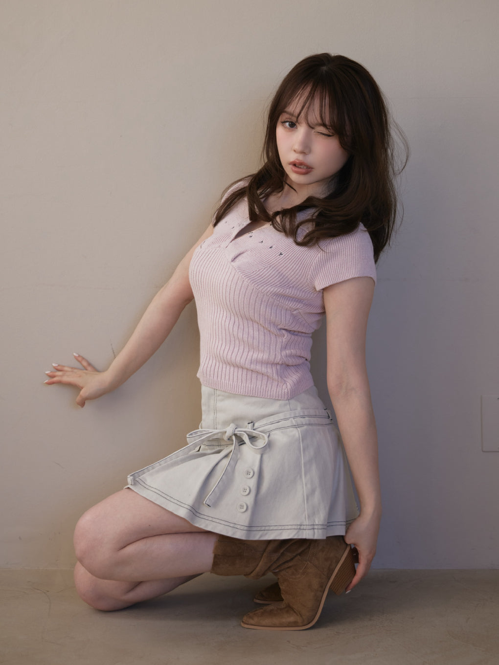 ANDMARY】Lindsay logo tops