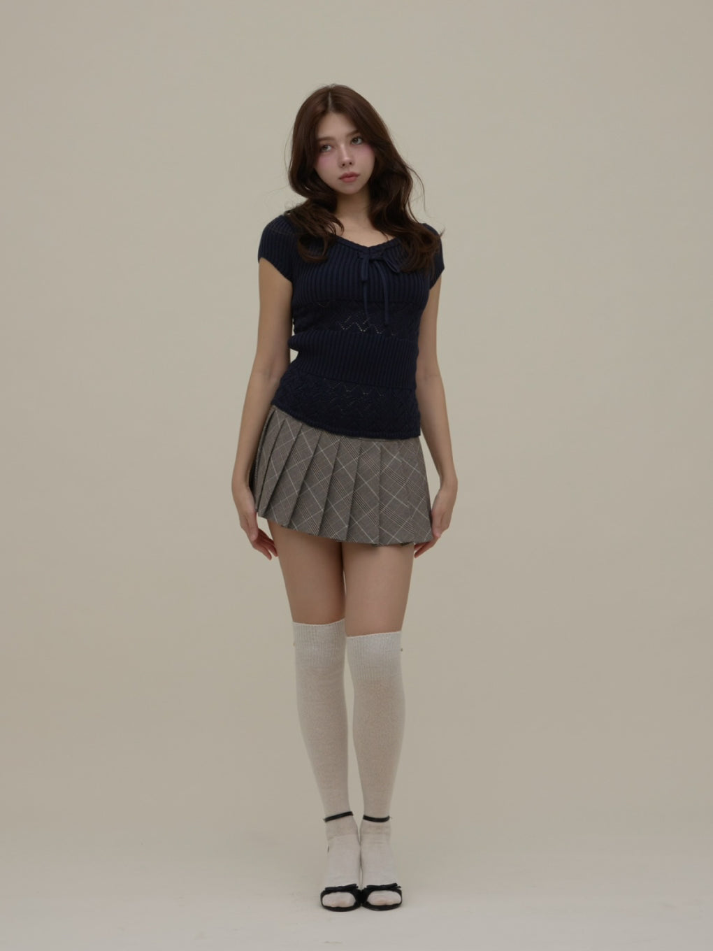 ANDMARY】Donna pleats mini skirt
