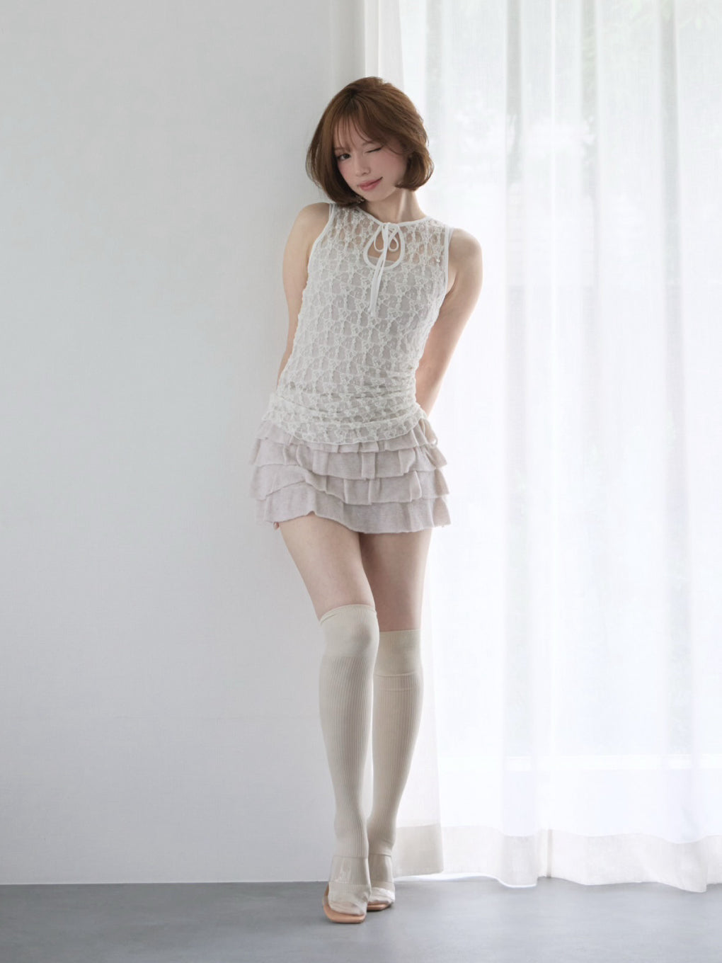 ANDMARY】Sofia lace ribbon set up
